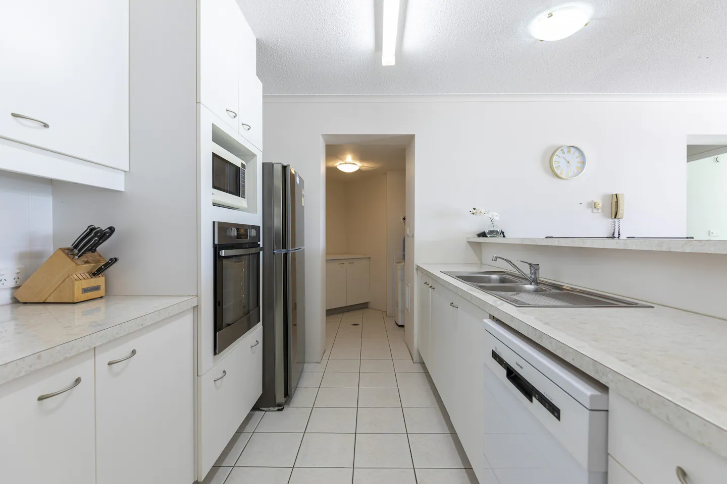 Kitchen detail with modern appliances at Rosaire @ Cotton Tree holiday apartment